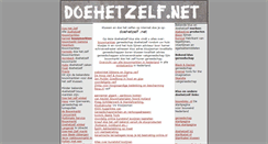 Desktop Screenshot of doehetzelf.net